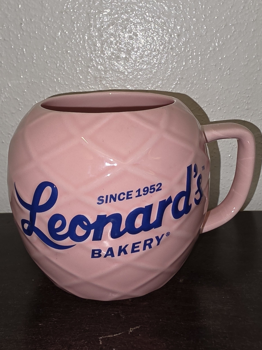Collectible Leonard's Bakery Hawaii Pink Ceramic Mug